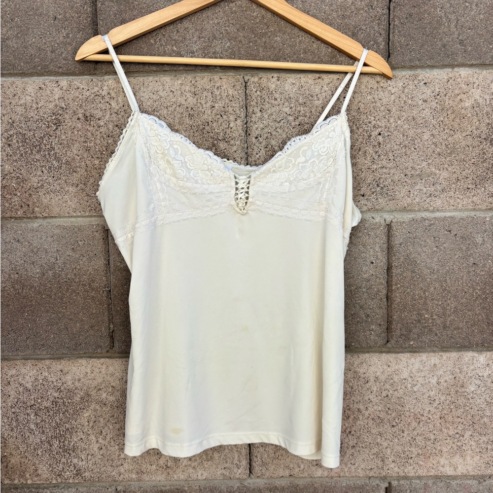 Vintage Cream lace tank